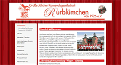 Desktop Screenshot of kg-rurbluemchen.de